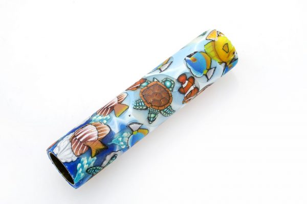 Seascape Polymer Clay Pen Blank - Image 15