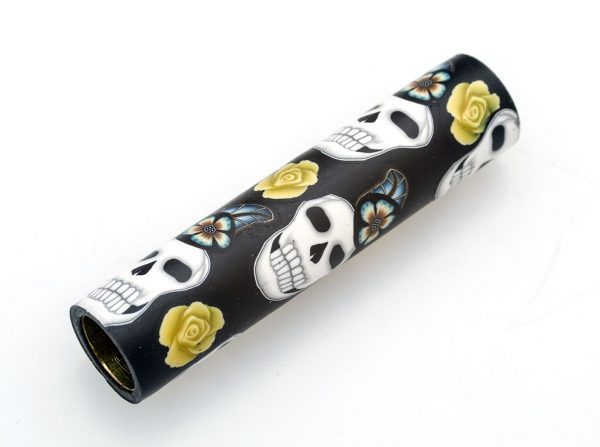 Skull Polymer Clay Pen Blank - Image 4