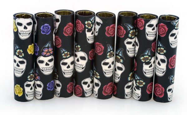 Skull Polymer Clay Pen Blank